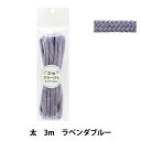 手芸ひも 『カラーひも 太 3mカット ラベンダーブルー 2-451番色 F300-81』 YUSHIN 遊心