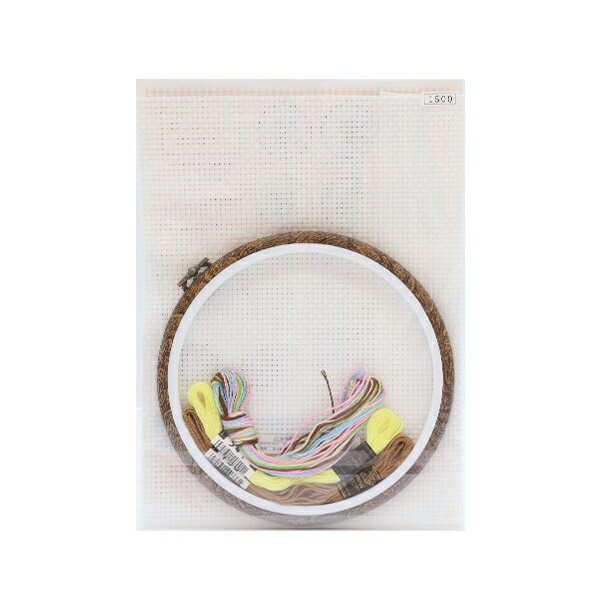 刺しゅうキット 『森のかわいいなかまたち クロスステッチ 子ジカとコトリ オフホワイト 7405』 Olympus オリムパス