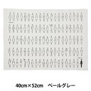 刺しゅう布 『100ネエサン カットクロス ペールグレー 中島一恵 222101-93』 LECIEN ルシアン cosmo コスモ