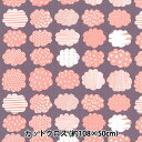生地 『kippis (キッピス) シーチング カットクロス 約108×50cm 晴れときどき雲 ピンク KPSK-11B』