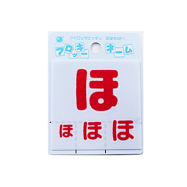 ワッペン 『フロッキーネーム ひらがな 赤色 ほ 655-30』 寺井