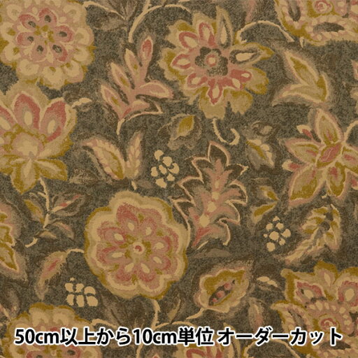 【数量5から】 生地 『シャーティング ノスタルジックフラワー グレー AK826704-A』 YUWA 有輪商店 【数量5から】 生地 『シャーティング ノスタルジックフラワー グレー AK826704-A』 YUWA 有輪商店