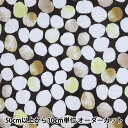 【数量5から】 生地 『Wガーゼ エコベロオーガニック In nature dot 黒 YKA-81070-2D』 KOKKA コッカ(3)