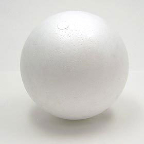 発泡スチロール 素材 『素ボール 真球型 直径125mm 1個入り S125-1』