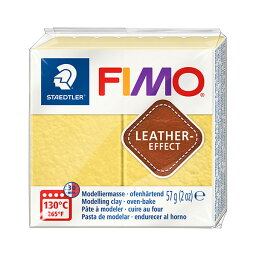 樹脂粘土 『FIMO LEATHER EFFECT (フィモレザーエフェクト) サフランイエロー 8010-109』 STAEDTLER ステッドラー