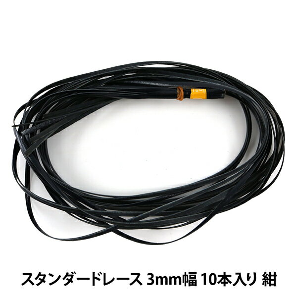 手芸レース 『スタンダードレース 3mm幅 10本入り 紺 3516-10』 LEATHER CRAFT クラフト社