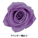 プリザーブドフラワー 『ローズ いずみ ラベンダー 9輪入り 03480-411』(4)