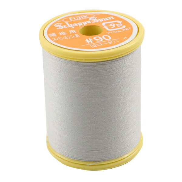 ミシン糸 『シャッペスパン 薄地用 #90 300m 161番色』 Fujix(フジックス) ガーゼやチュール生地など、薄地用の細口ミシン糸です ローンやジョーゼット、ボイル、シルク類など薄くてデリケートな布地のためのミシン糸です。 細くきれいな縫い目が布地にやさしくフィットして、おしゃれ着を美しく仕上げます。 ◆仕立:90番(糸長300m) ◆素材:ポリエステル100% ◆原産国:日本製 ◆使用針:ミシン針No7〜9 ◆161番色 ※モニターによって実物のお色と若干異なる場合がございます。 【※この商品はゆうパケット便・メール便対象外です。】 【手芸用品・毛糸・生地の専門店 ユザワヤ】