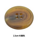 ボタン 『アビエンテ ポリ水牛調ボタン 2.3cm 43番色 10070602』 ベルアートオンダ