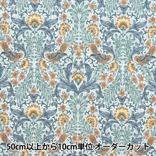 【数量5から】 生地 『シャーティング ビンテージフラワー柄 2番色 829792-2』 YUWA 有輪商店 【数量5から】 生地 『シャーティング ビンテージフラワー柄 2番色 829792-2』 YUWA 有輪商店