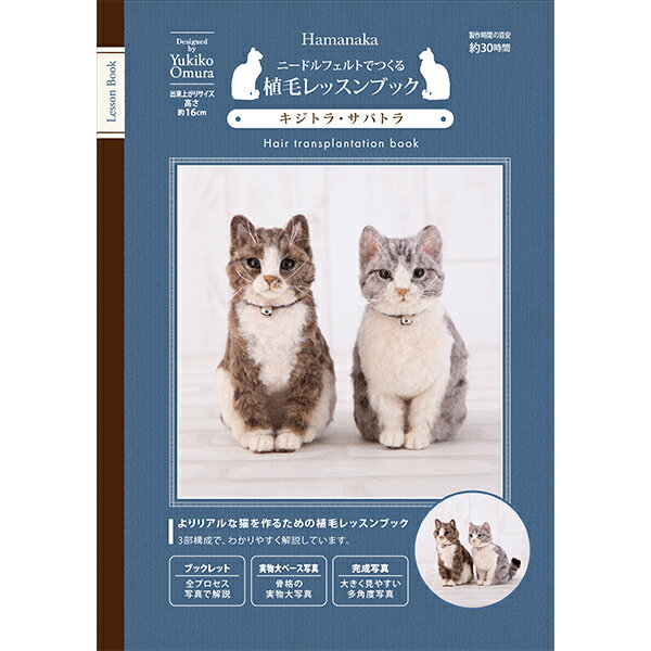 書籍 『ニードルフェルトで作る植毛レッスンブック キジトラ・サバトラ H441-067』 Hamanaka ハマナカ(3)