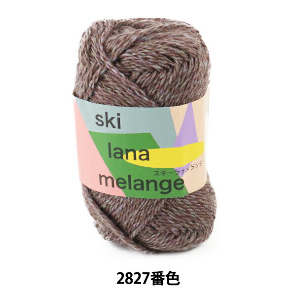 秋冬毛糸 『ski lana melange (スキー ラナメランジ) 2827番色』 SKIYARN スキーヤーン