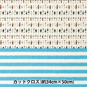 生地 『ミニチュア生地 ローン カットクロス 約34cm×50cm くらはしれい Hello, My Friends MNLK-04』