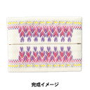 刺しゅうキット 『スウェーデン刺しゅうキット ティッシュケース フラワー SW-19』 Olympus オリムパス(3)