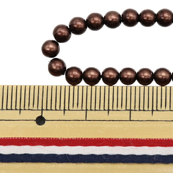 ビーズ 『ガラスパールビーズ 4mm プラム JIN24-P-5』