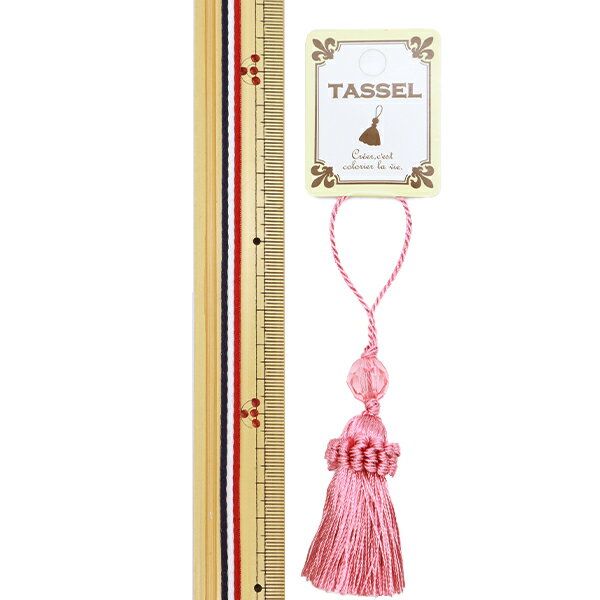 手芸パーツ 『タッセル 2021 25番色 ピンク BX1186-25』