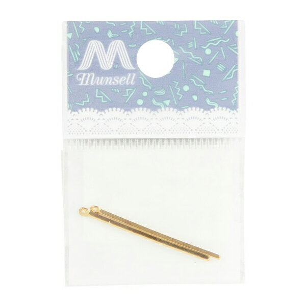 手芸金具 『メタルスティック #4 1×30mm ゴールド 2個入り』