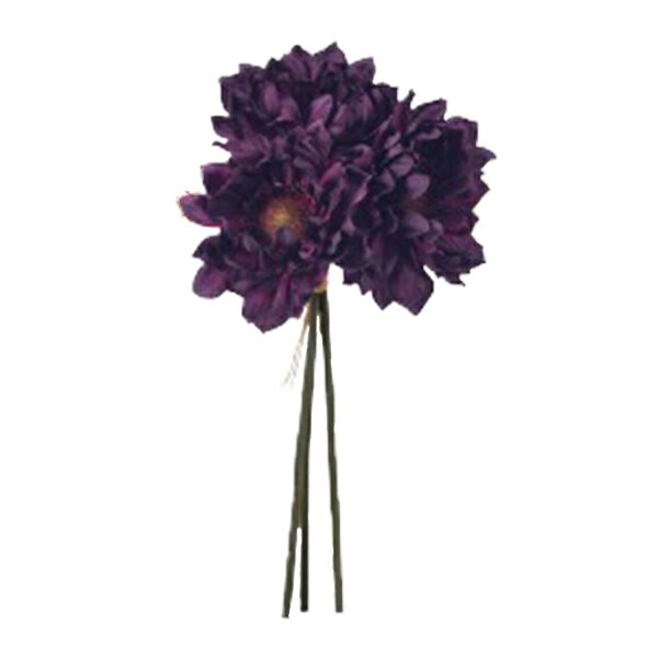 造花 シルクフラワー 『アネモネバンチ(1束3本) エッグプラント A-33614-035E』 asca アスカ商会