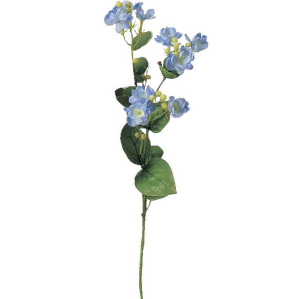 造花 ドライフラワー 『ジャスミン×9 つぼみ×19 ライトブルー A-31912-019』 asca アスカ商会