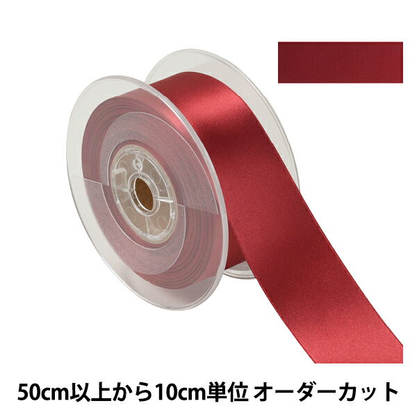 【数量5から】 リボン 『ポリエステル両面サテンリボン #3030 幅約36mm 24番色』