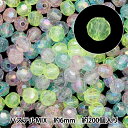 ビーズ 『アクリルカットビーズ パステルMIX 6mm 約200個入り 10-4383』