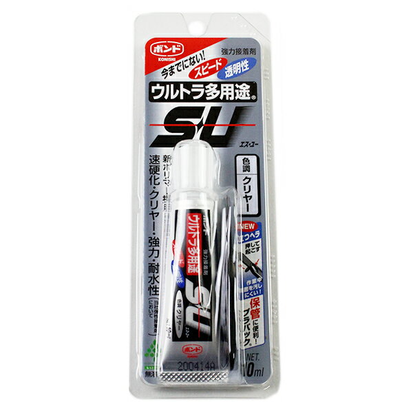 接着剤 『ボンド ウルトラ多用途SU クリヤー 10ml 04591』 コニシ KONISHI ボンド