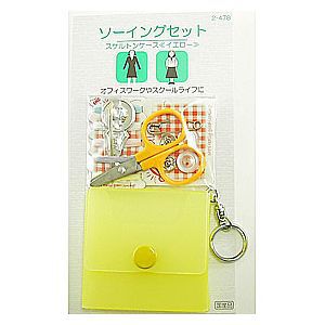 ソーイングセット 裁縫セット 『ソーイングセット スケルトンケース 2-478 イエロー』 YUSHIN 遊心【ユザワヤ限定商品】