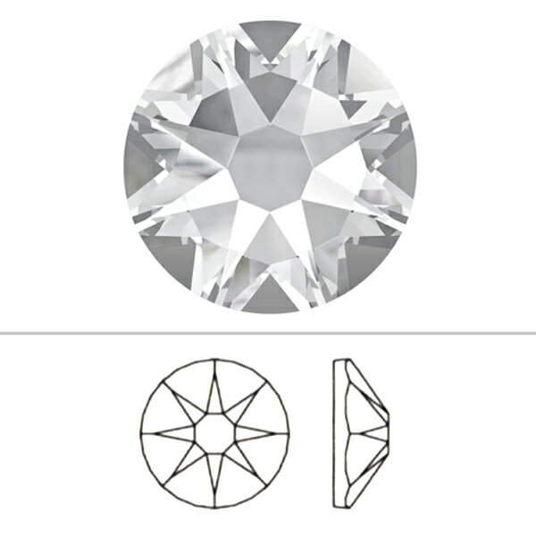 スワロフスキー 『#2058 XILION Rose Enhanced Flat Back No-Hotfix ホワイトオパール SS7 20粒』