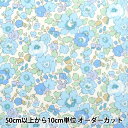 【数量5から】 生地 『LIBERTY リバティプリントリバティタナローン ベッツィ 85%縮小 ライトブルー 3332019S-J22P』 【ユザワヤオリジナ...