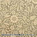 【数量5から】 生地 『シャツコール 21Wコール天プリント リーフ AP25403-1A』