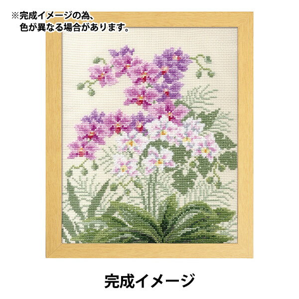 刺しゅうキット クロスステッチ刺繍キット オノエ・メグミ 愛すべき花たち 胡蝶蘭 7452 Olympus オリムパス