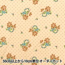 【数量5から】 生地 『60ローン ソフト加工 ドットサークル ベージュ SC10505-B』(3)