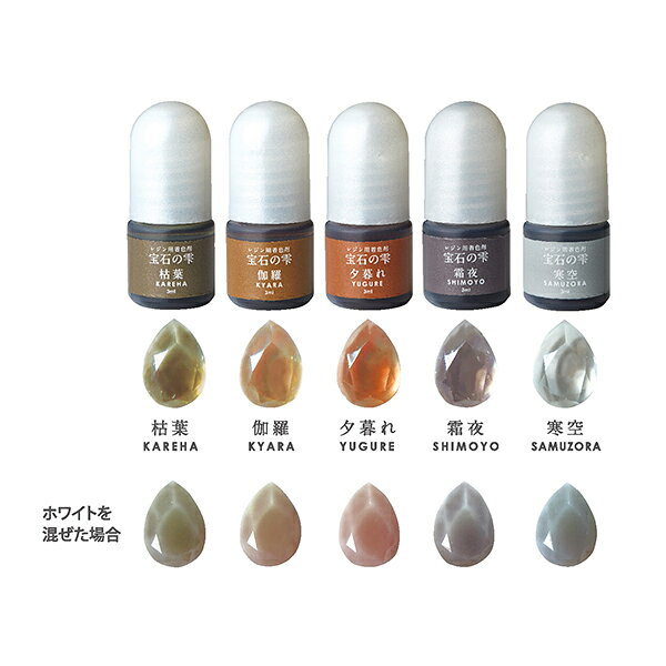レジン専用着色剤 『宝石の雫 クリアカラーセット 狭霧 403362』 PADICO パジコ