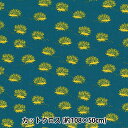 生地 『kippis (キッピス) シーチング カットクロス 約108×50cm はりねずみたち グリーン KPSK-27B』