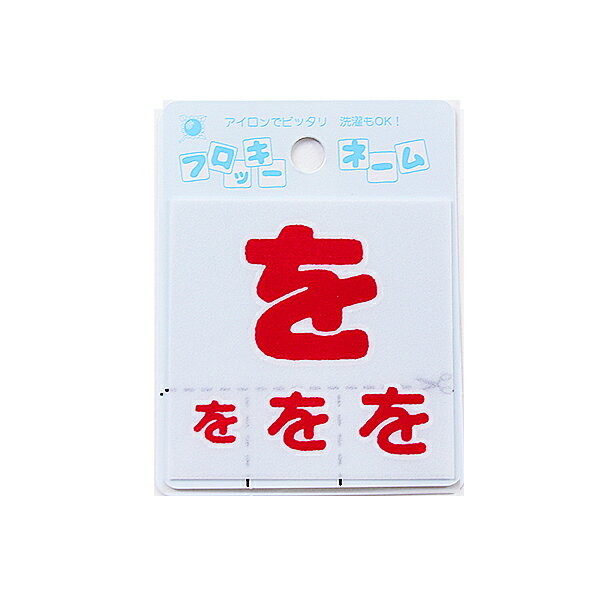 ワッペン 『フロッキーネーム ひらがな 赤色 を 655-40』 寺井