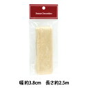 リボン 『リボン 約38mm幅×約2.5m巻き ゴールド R112』大前