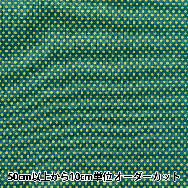  生地 『シャーティング ピンドット グリーン×黄緑 824350-D』 YUWA 有輪商店