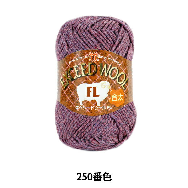 秋冬毛糸 『EXCEED WOOL FL (エクシードウール合太) 250番色』 Hamanaka ハマナカ