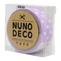 お名前ラベルシール 『NUNO DECO TAPE (ヌノデコテープ) ふじいろ水玉 11-851』 KAWAGUCHI カワグチ 河口