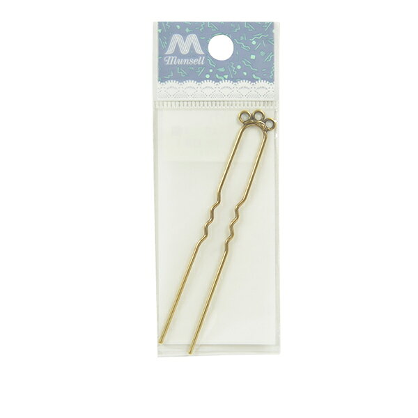 手芸金具 『かんざし 3個カン付き 79mm アンティークゴールド 1個入り #9077』