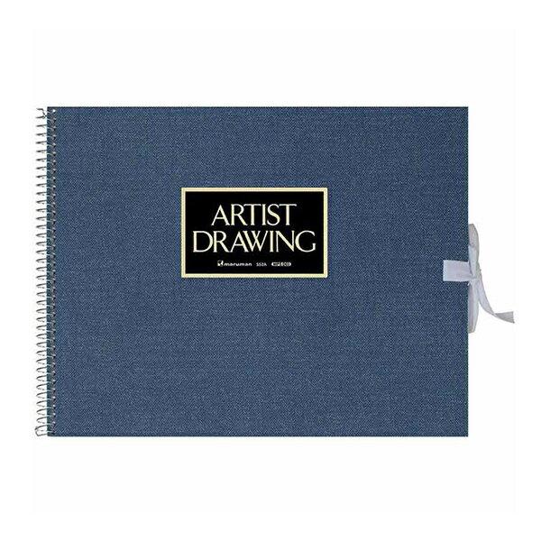 画用紙 『スケッチブック アーチストメダリオン 青 F2 S52A-02』 maruman マルマン