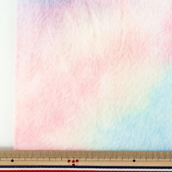 生地 『ユニコーンファー ミニカットクロス 約35×30cm ピンクグリーン PW-SW-5-PKGR』 yuzawaya-10300746 ユザワヤ サンプル画像2