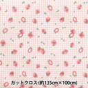 生地 『すごく水をはじく抗菌防臭超撥水ポリエステル カットクロス 約135cm×100cm ストロベリーチェック ピンク C-HP-SC-ST-PK』