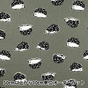 【数量5から】 生地 『オックスプリント はりねずみ グレー 38135-2D』