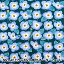 【数量5から】 生地 『みすゞうた 空いろの花 ブルー KMS24-SF-BL』 【ユザワヤ限定商品】
