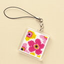 刺しゅうキット 『刺繍キット ストラップ フラワー ST-28』 Olympus オリムパス