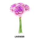 造花 シルクフラワー 『ローズの束×6 ラベンダー』