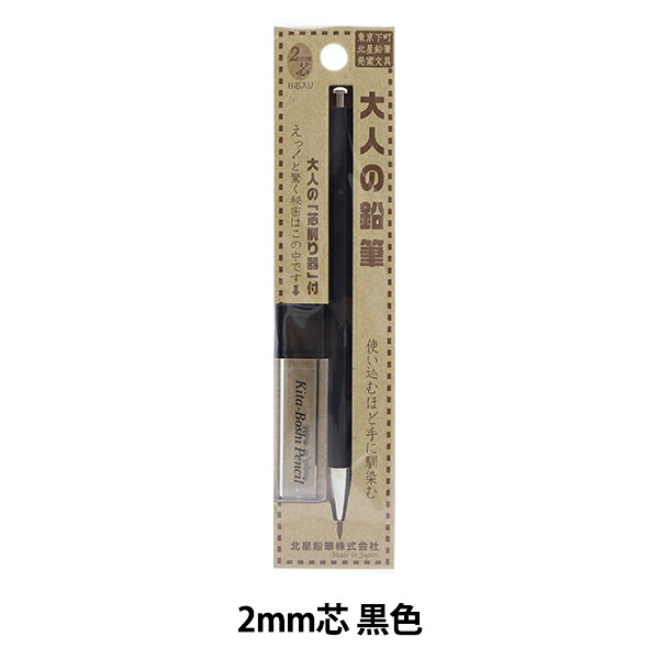 筆記具 『大人の鉛筆 彩 黒色 芯削り付 B 2mm芯 OTP-680BST』