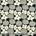 【数量5から】 生地 『う早この布 リップルプリント ミニブーケ ブラック地 UP5949-C』 COTTON KOBAYASHI コットンこばやし 小林繊維