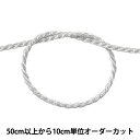 【数量5から】 手芸ひも 『ツイストコード 2mm幅 銀 2900-S』